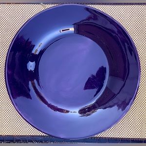 Pottery Barn SAUSALITO Fig Purple Glazed Earthenware Dinner Plate
